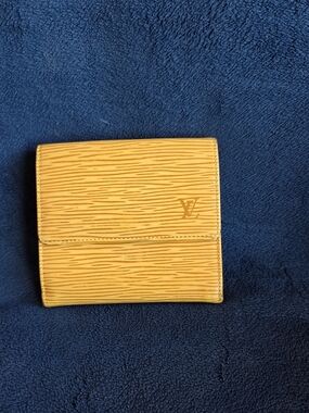 Louis Vuitton Yellow Epi Leather Fold Wallet